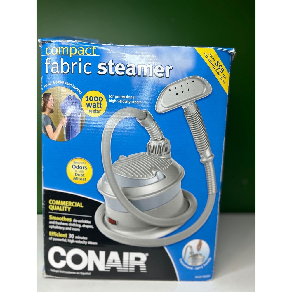 Conair Compact Fabric Steamer 1000W Professional High Velocity Gray GS33W